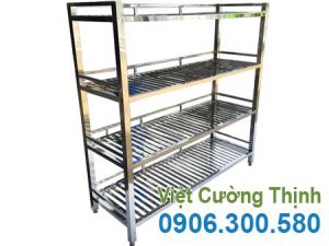 Địa chỉ cung cấp kệ inox 4 tầng loại thanh KEI-10