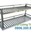 Kệ inox tầng treo tường KEI-04