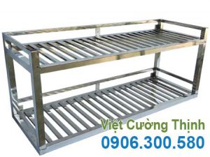 Kệ inox tầng treo tường KEI-04