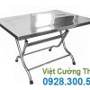 Bàn bếp inox hình chữ nhật