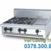 Bếp âu 4 họng có mặt chiên chân thấp