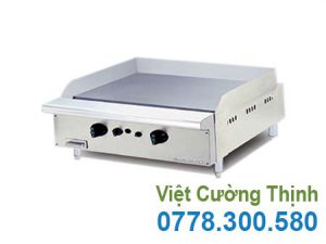 Bếp chiên bề mặt 2 họng dùng gas chân thấp
