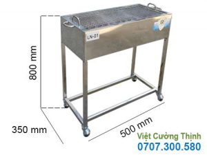 Lò Nướng Than Không Khói Bằng Inox LN-01