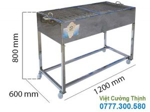 Bếp Than Nướng Inox Ngoài Trời LN-07