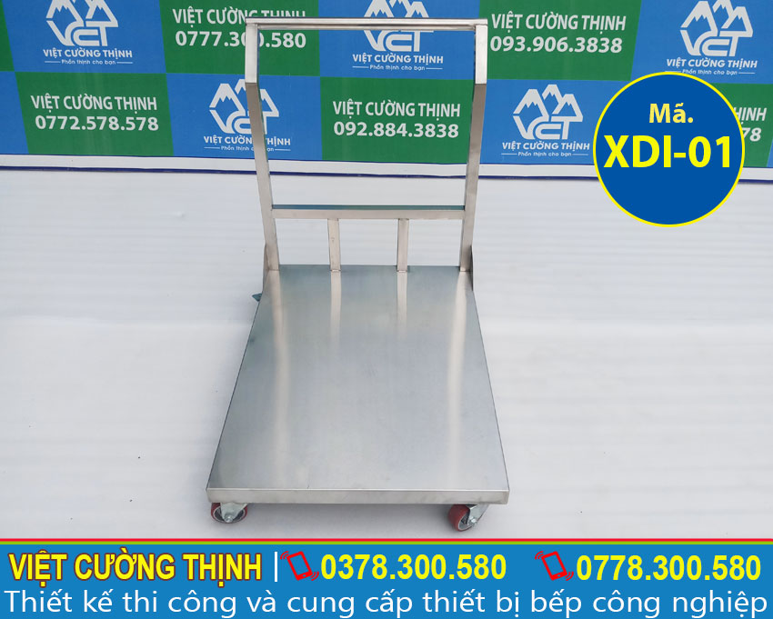 Xe đẩy inox 1 tầng chất lượng tại Việt Cường Thịnh