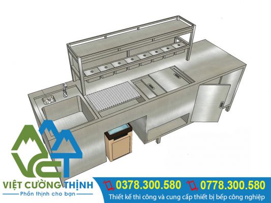 Quầy bar inox 01