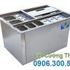 thùng đá inox có khay topping TD-TP03