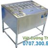 Thùng đá khung chân có khay topping TD-TP07