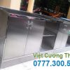 tủ đựng chén bát bằng inox nhiều tầng, nhiều ngăn