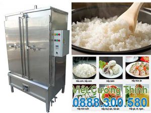 tủ nấu cơm bằng điện và gas 120kg