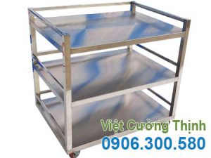 Xe đẩy inox 3 tầng XDI-03