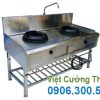 Bếp á 2 họng kiềng gang có kệ dưới BA-05