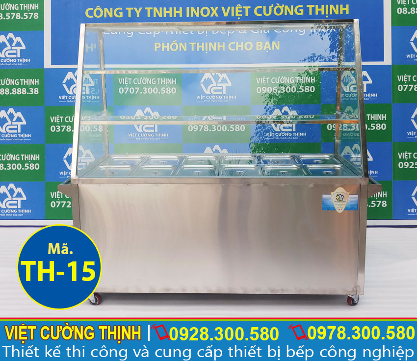 Giá tủ hâm nóng thức ăn 12 khay