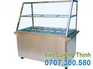 tủ hâm nóng thức ăn 14 khay, tủ trưng bày hâm nóng thức ăn 14 khay giá tốt tại VCT.