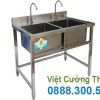 Chậu rửa đôi inox 304 CR-09