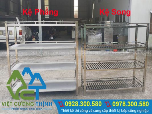 Kệ inox nhà bếp, kệ inox úp chén đĩa cho nhà hàng giá tốt tại VCT.