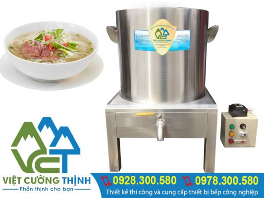 Nồi nấu phở điện inox Việt Cường Thịnh