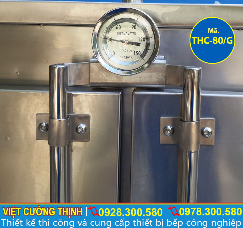 Đồng hồ nhiệt tủ nấu cơm công nghiệp 80kg sử dụng gas