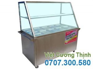 Quầy hâm nóng thức ăn công nghiệp 12 khay.