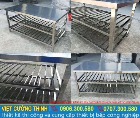Bàn inox công nghiệp cao cấp bền đẹp