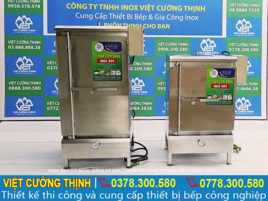 Tủ hấp cơm công nghiệp giá tốt, tủ cơm công nghiệp gas và điện, tủ nấu cơm công nghiệp.