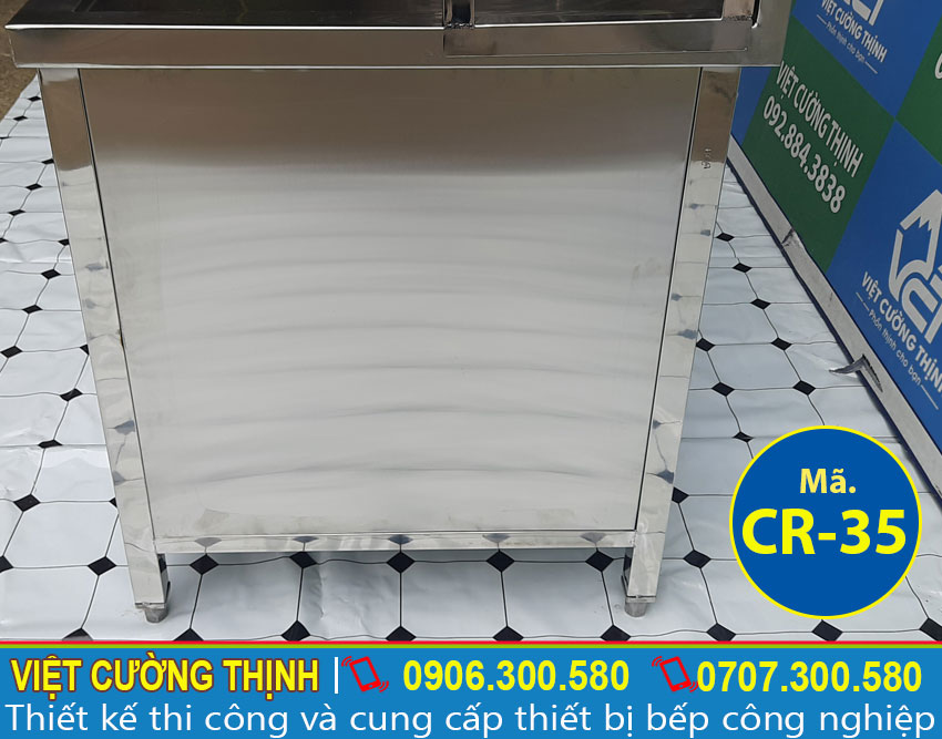 Góc ngang bồn rửa chén inox 2 ngăn chất lượng tại Việt Cường Thịnh