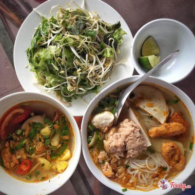Bún chả cá Quy Nhơn thơm ngon. [Nguồn Foody]