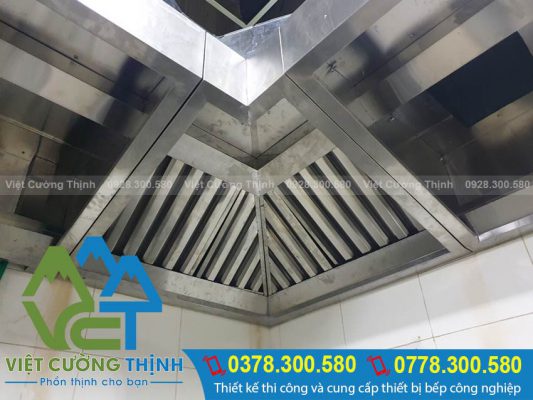 Lắp đặt chụp hút khói inox bếp nhà hàng uy tín chất lượng và trọn gói khi khách hàng cần.