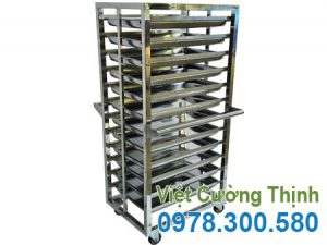 Xe đẩy inox 12 khay XDI-05