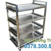 Xe đẩy inox 4 tầng XDI-04