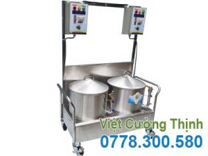 Bộ 2 nồi tráng bánh cuốn bằng điện
