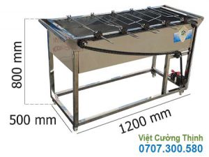 Bếp Nướng Inox 5 Xiên Tự Động Quay LN-11