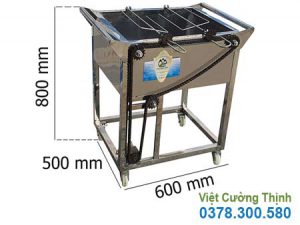 Lò Nướng Inox 2 Xiên Tự Động Quay LN-13