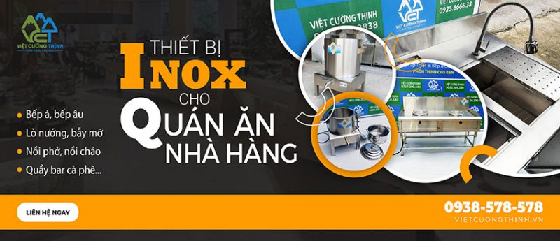 Thiết bị bếp inox cho nhà hàng