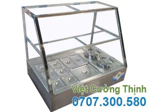 Quầy hâm nóng thức ăn 9 khay 2 nồi giá tốt