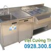 Hệ Quầy Pha Chế Inox Có Bồn Rửa QB-47