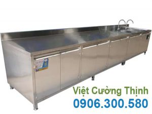 Hệ Tủ Inox Có 2 Bồn Rửa TUI-41