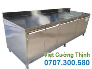 Tủ Inox 6 Cánh Có Kệ Giữa TUI-40