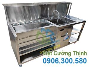 Quầy Pha Chế Inox Cao Cấp QB-78